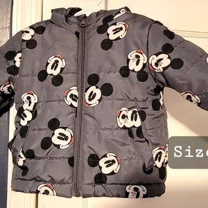 Mickey mouse puffer snow jacket